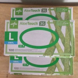 3 BOXES!! Disposable Gloves; 3-100 count boxes, Sz Large, NWT